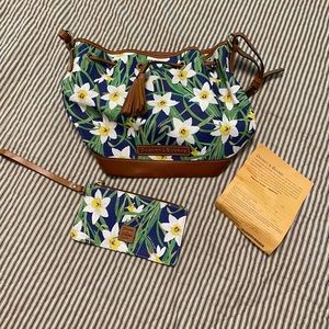 Dooney & Bourke Daffodil Drawstring Bag + Wristlet